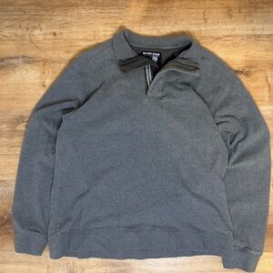 Old Navy Men's Charcoal Zip-Up Sweater